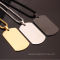 Amazon Hot Selling Factory Direct Selling Silver Jewelry Stainless Steel Jewelry Army Brand Pendant Necklace